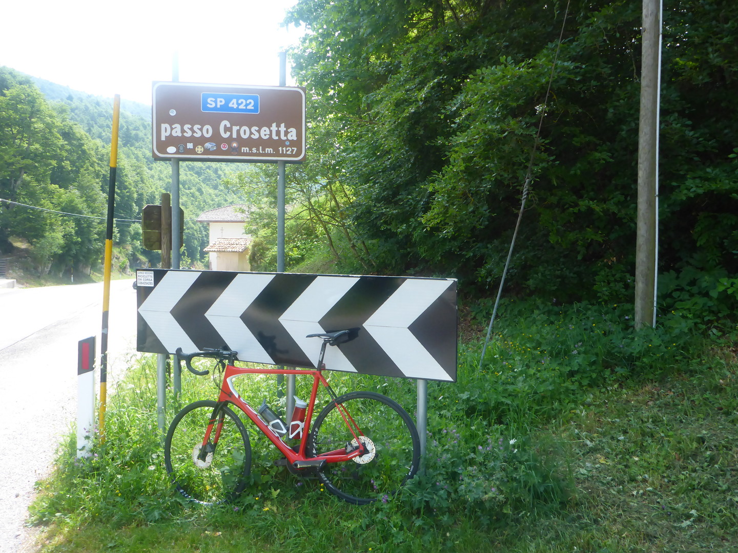 Passschild passo Crosetta (1127m)