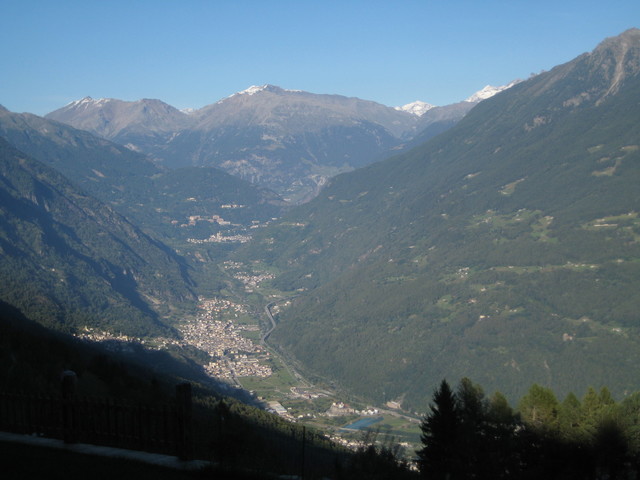 Tiefblick ins Valtellina mit Grosio