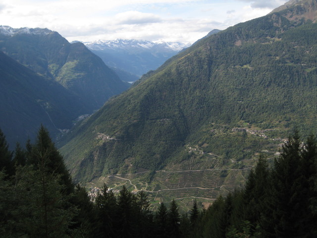 San Rocco - Trivigno, Blick Richtung Bernina