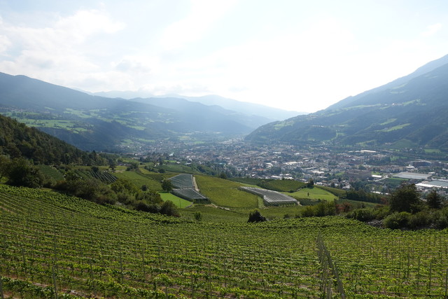 SW-Auffahrt; kurz vor Elvas mit Blick zurück auf Brixen