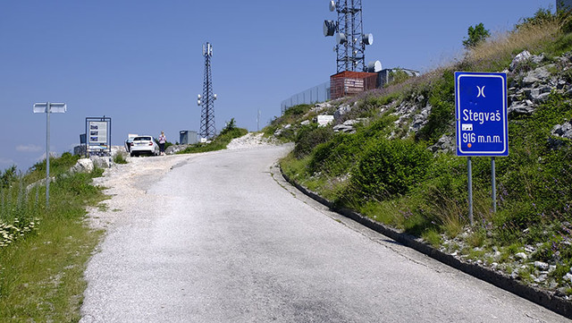Anfahrt von Ostros: Die letzten Meter bis zur Passhöhe des Stegvas.
