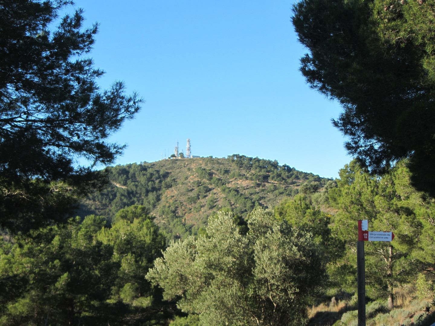Die Antennen auf dem Alt del Pí.