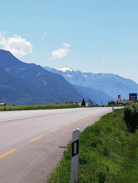Im Wallis Richtung Mont Blanc Massiv