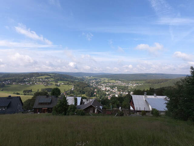 Blick vom Aschberg über Klingenthal