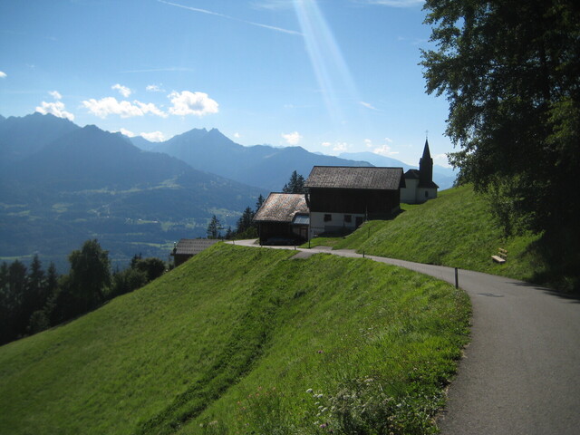 Liechtensteiner Berge im Hintergrund