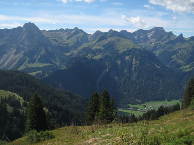 Berge über Schoppernau