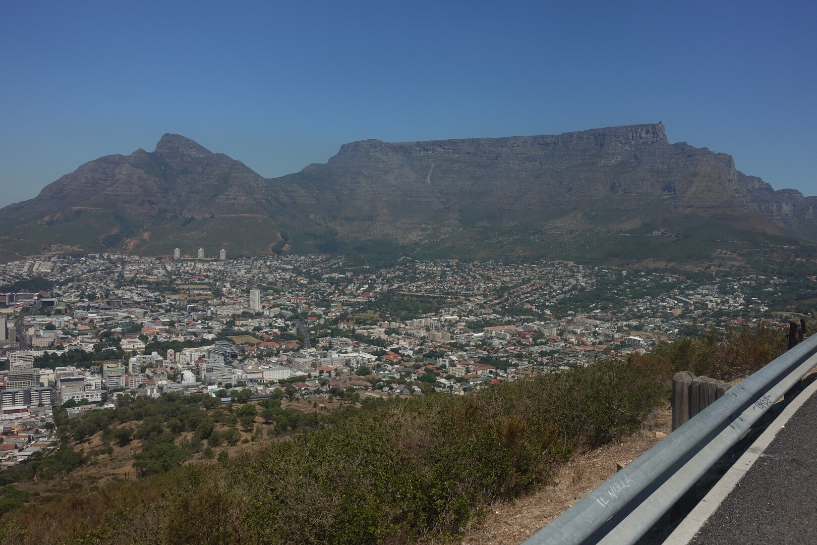 Aussicht auf Kapstadt von der Signal-Hill-Traverse.