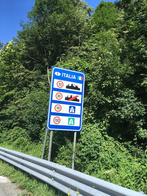 Geschwindigkeitsbeschränkungen in Italien