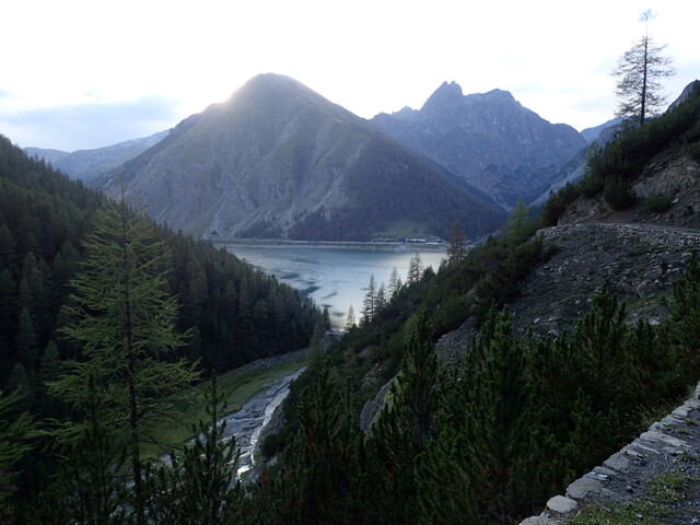 Blick auf Lago Livigno.