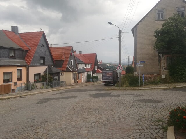 Kreuzung der Straßen "Sturmheide" und "Hangeberg"