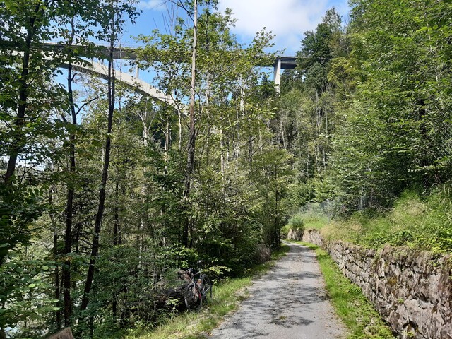 Lingenauer Brücke von der BWB-Rasse gesehen