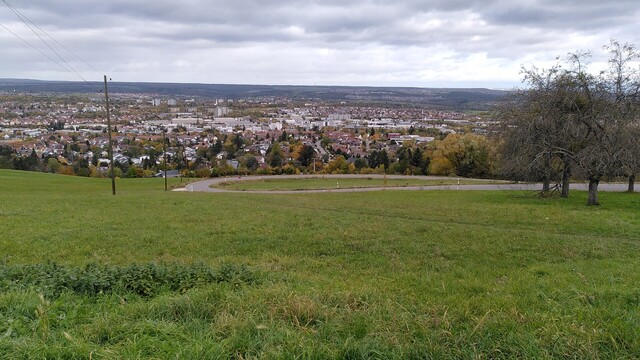 Die Steige und die Stadt Reutlingen unten im Blick