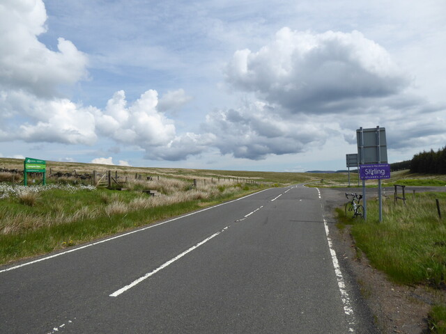 Oben, pi mal Daumen an der Grenze zwischen Stirlingshire und East Dunbartonshire.