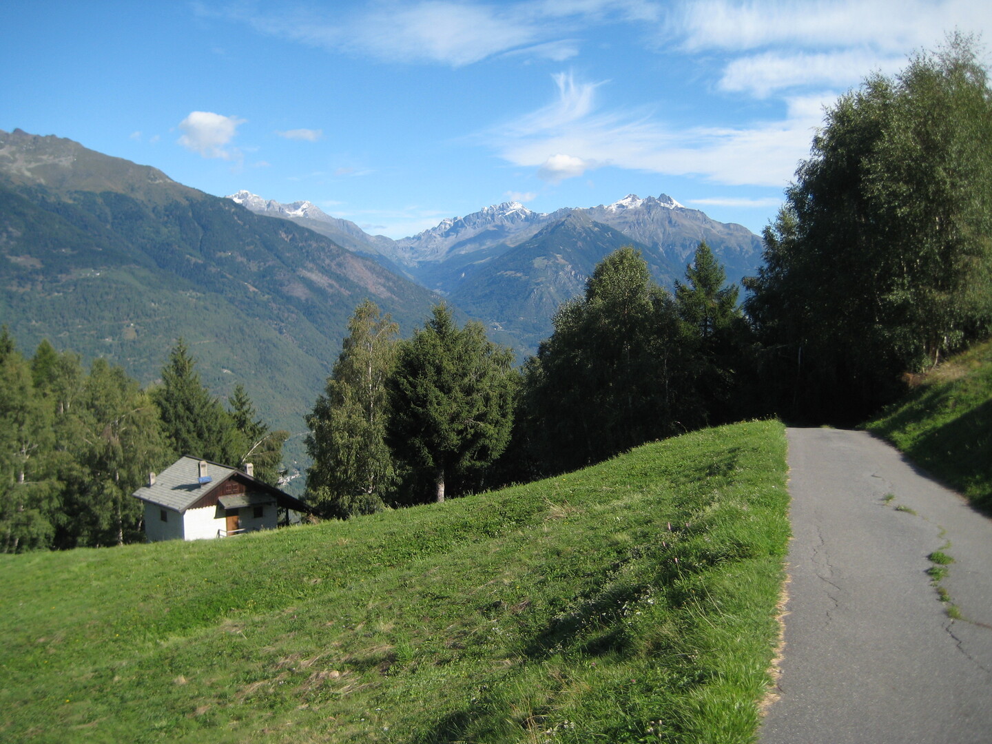 Blick nach gegenüber ins Val Grosina