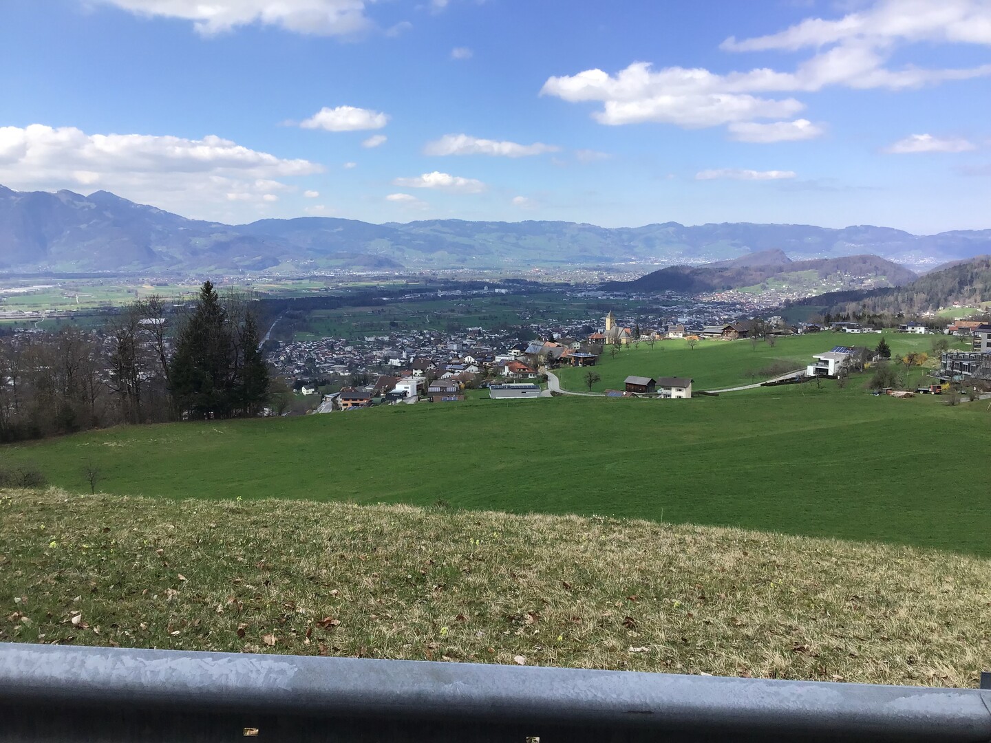 erste Steilrampe: Batschuns, Rheintal, Appenzell....