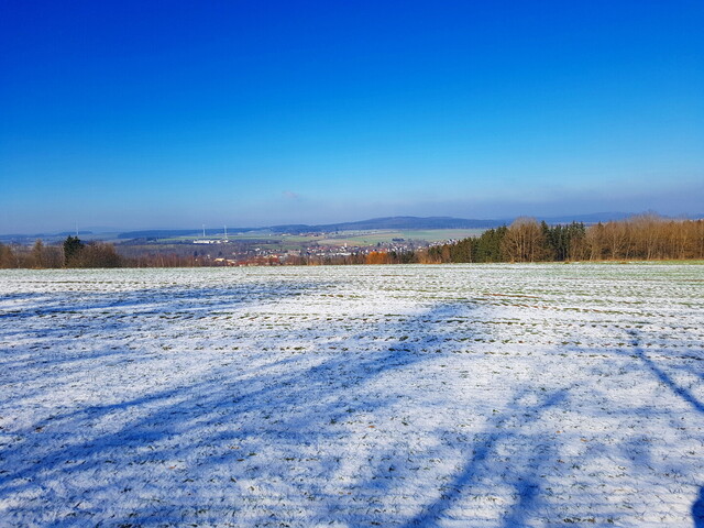 Blick nach Norden über Arzberg.