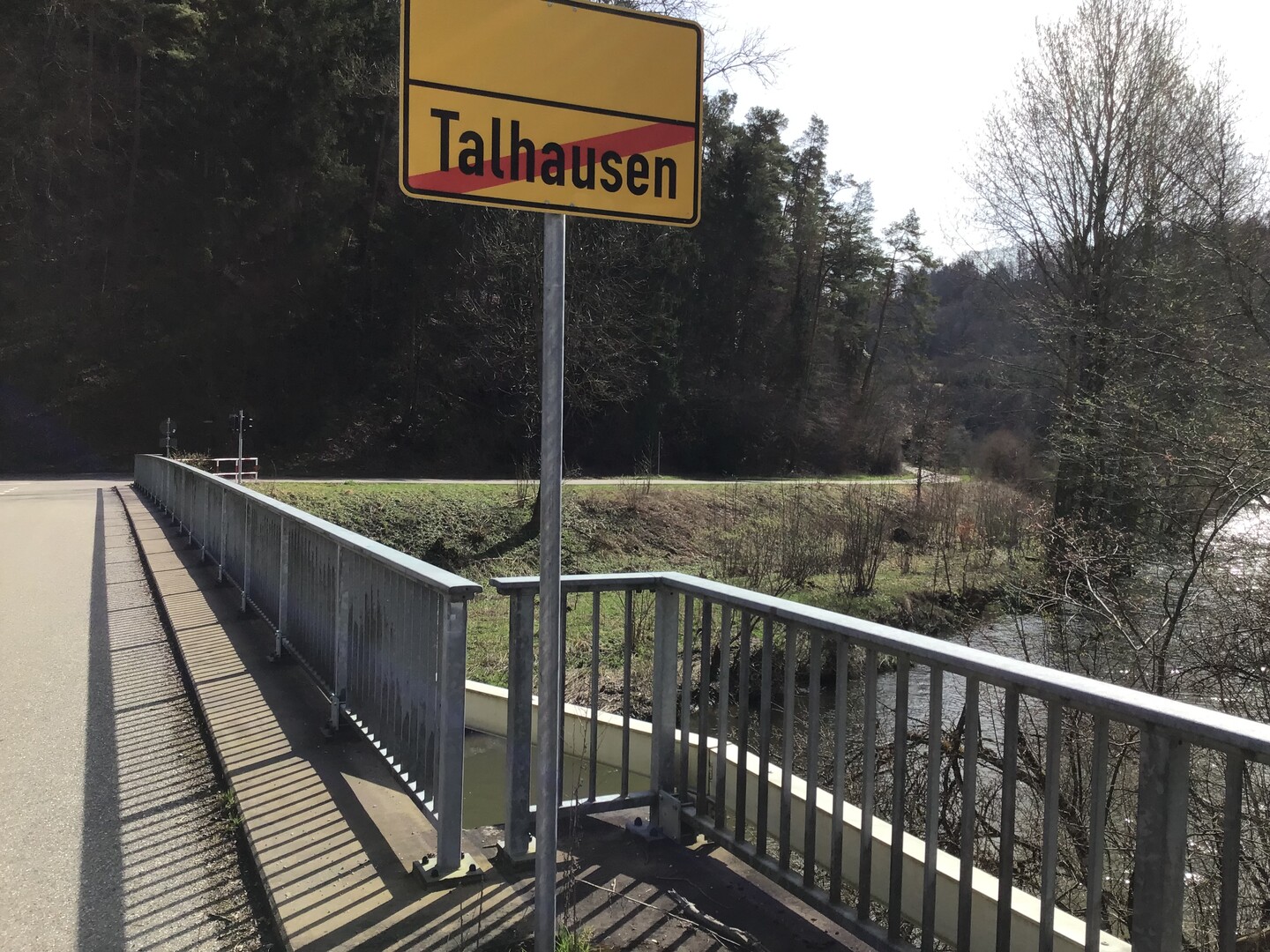 Neckarbrücke Talhausen, Start Südwestauffahrt